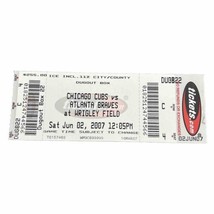 6/2/2007 Chicago Cubs - Atlanta Braves Full Ticket Lou Pinella 1st Cubs Ejection - £15.72 GBP
