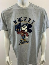 Disney Parks Mickey Mouse Men&#39;s XL Gray Graphic Crew Neck Short Sleeve T... - €6,92 EUR