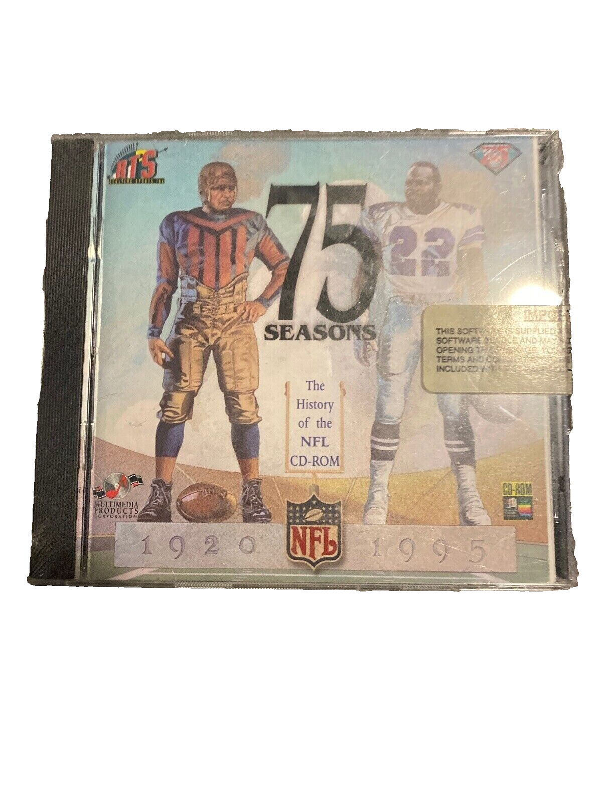 NEW CD: 75 Seasons History of the NFL CD-ROM - $6.92