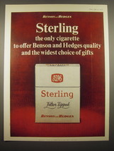 1966 Benson and Hedges Sterling Filter Tipped Cigarettes Advertisement - £14.48 GBP