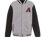 MLB Arizona Diamondbacks  Reversible Full Snap Fleece Jacket JHD 2 Front... - £94.35 GBP