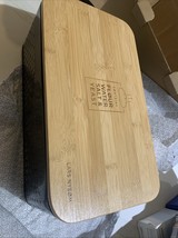 LARS NYSØM Bread Box with Bamboo Lid – Black Metal Scandinavian Kitchen ... - €31,03 EUR
