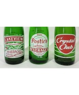 3 Vtg Bottles Lake View Beverages - Postie&#39;s Beverages &amp; Crystal Club - $42.09 CAD