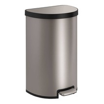 TRASH CAN WITH LID KITCHEN STEP GARBAGE BIN PAILS STAINLESS STEEL KOHLER... - £70.80 GBP