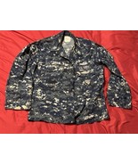 US Navy NWU Type I Camo Shirt Medium/Short  U.S. NAVY w/ Patches &amp; Insignia - $89.19 CAD