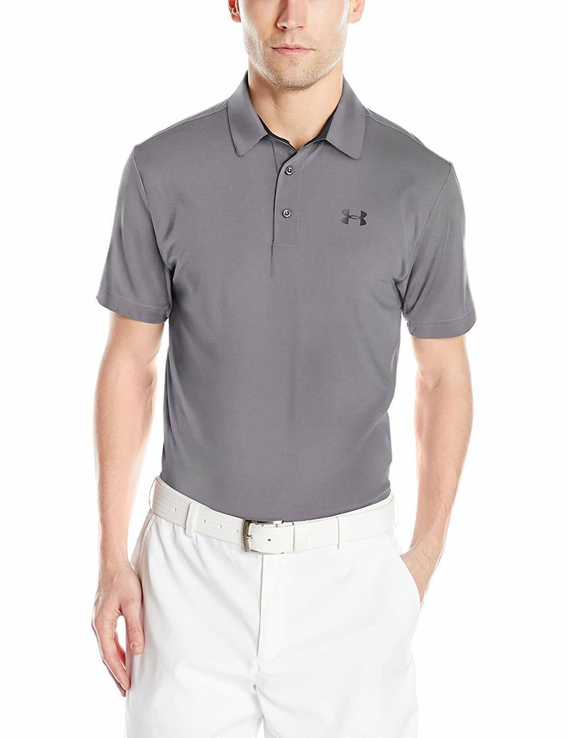 Under Armour Men&#39;s Playoff Golf Polo, Graphite/Black, XXX-Large - $48.45