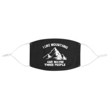 Personalized Face Mask with &quot;I like mountains and maybe three people&quot; De... - £10.49 GBP