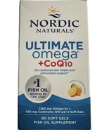 Nordic Naturals Ultimate Omega + CoQ10 | 100mg,  60 Soft Gels  Exp 11/27 - $464.39 MXN
