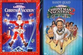 Christmas Vacation 1 &amp; 2: National Lampoon&#39;s- Chevy Chase-Raid Quaid New 2 Dvd - £23.73 GBP