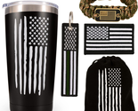 American Flag 20 OZ Travel Coffee Tumbler &amp; Mug for Men Husband Dad, Uni... - $43.30