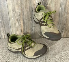 Chaco Hiking Shoes Women&#39;s 8.5 Beige/Green Trek Outdoor Walking  - £31.96 GBP