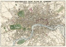 11968.Decoration Poster.Home interior design.Room wall decor.Old London map - $315.23 MXN+