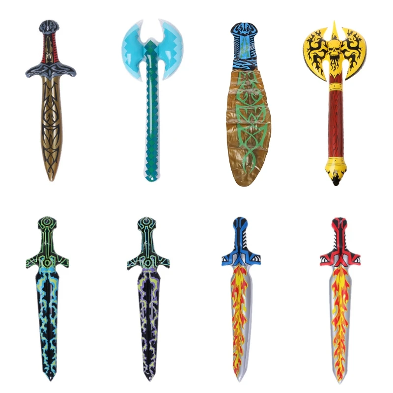 New Inflatable Swords Axe Kids Toys Pirate Swords Children Gifts  Swords - £7.75 GBP