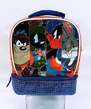 Warner Brothers Space Jam A New Legacy 2 Zip Thermo Compartment Lunch Kit Bag - £7.82 GBP