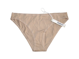 EVERLANE NEW Size Large Mocha Supima Blend Cotton Bikini Low Rise Panties - £10.29 GBP
