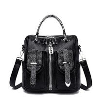 Women 3 Use  Small Backpa Female Fashion Sequins School  Bags for Women Casual T - £138.38 GBP