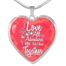I Love All The Adventures We Have Together (Travel) Necklace Stainless Steel or  - £35.56 GBP
