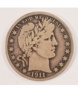 1911 50C Barber Demi Dollar En Fin État, Tout Naturel Couleur - $1,173.15 MXN