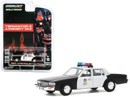 1987 Chevrolet Caprice &quot;Metropolitan Police&quot; Black and White &quot;Terminator 2: Judg - £13.84 GBP