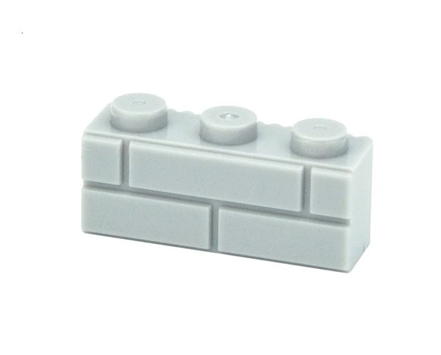Minifigure Grey Brick 1X3 Construction Brick Piece Toys Gift - $1.12