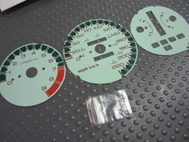 KM/H Kilometers For 92-95 Honda Civic Auto Green White Face Glow Through... - $22.76