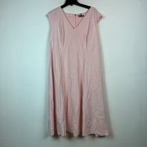 Tommy Hilfiger Womens Plus 22W Light Pink Sleeveless V Neck Dress NWT BP67 - £44.63 GBP