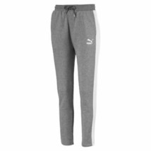PUMA Womens Activewear Classics T7 Track Pants Color Grey/white Size XX-Large - £47.42 GBP