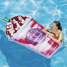 Inflatable 72&quot; Berry Pink Splash Pool Float By Intex (As) - £71.65 GBP