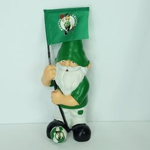 Boston Celtics NBA Golfing Garden Gnome With Flag 12&quot; Forever Collectibl... - £39.46 GBP