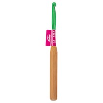 Susan Bates Silvalume Bamboo Handle Aluminum Crochet Hook-Size K10.5/6.5mm - £9.32 GBP