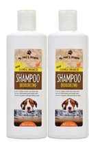 3x PET&#39;s DOG SHAMPOO Deodorizing OATMEAL Grooming Product Shiny Puppy 16... - £23.70 GBP