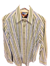 Robert Graham striped long sleeve shirt Medium size - $94.05