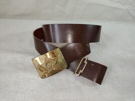 USSR Soviet Army Uniform Belt Star BRASS Buckle Russian Military Gear,Ne... - $28.31