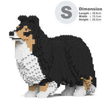 Shetland Sheepdog Sculpture (JEKCA Lego Brick) DIY Kit - £75.54 GBP