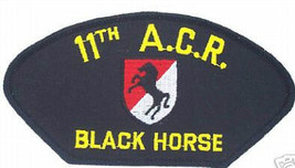 ARMY 11TH  A.C.R. BLACK HORSE EMBROIDERED MILITARY PATCH - £23.53 GBP