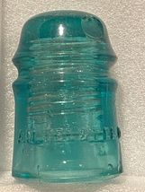 Vintage  AM TEL &amp; TEL CO  Blue Glass Insulator *With Piece Missing* ww1 - $11.99