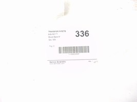 Samco 336 Scientific Transfer Pipets Box Of 500 - £58.42 GBP