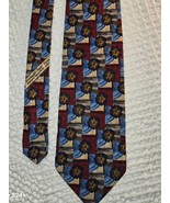Ermenegildo Zegna Vintage  Geometric Italian 100% Silk Tie  - Designer Tie - $24.99
