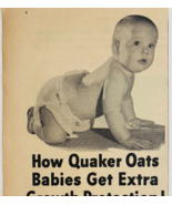 1947 Quaker Oats Cereal Advertisement Vintage Hot Cereal Breakfast DWXX9 - $368.75 MXN
