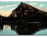 Bow River Mount Rundle Banff Alberta Canada UNP DB Postcard P28 - $2.92