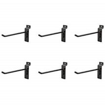 NEW SLATWALL 4&quot; BLACK  PEG HOOKS LOT OF 6 PCS - $12.09