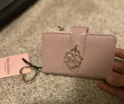 Juicy Couture Dusty Blush Simply Perfect Doubled Sided Trifold Wallet - £16.44 GBP