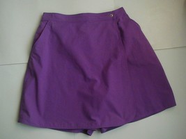 Karen Scott Purple Poly/Cotton Blend Skort Size 18 - £11.98 GBP