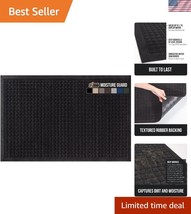 Durable Ultra Absorbent Doormat 29x17 - Spiked Rubber Backing, All Weather - $40.50
