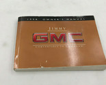 1998 GMC Jimmy Owners Manual Handbook OEM G04B41008 - £15.50 GBP