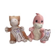 Precious Moments Tender Tails Iguanodon And T-Rex Plush Set Of 2 - $23.03