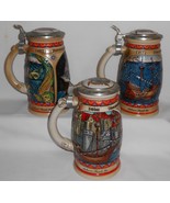 1989 Set (3) Discovery of America BUDWEISER STEINS Nina - Pinta - Santa ... - $95.03 CAD