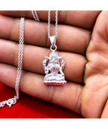 Hindu Goddess Laxmi Pendant, 925 Sterling Silver Necklace, Hindu Religio... - €31,35 EUR