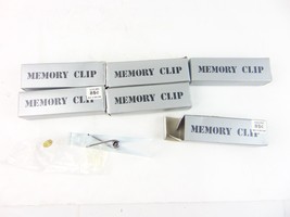 Vintage Plastic Spring Loaded Memory Clip Lot Of 6 - £23.87 GBP