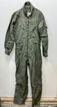 GENUINE US AIR FORCE GREEN NOMEX FIRE RESISTANT FLIGHT SUIT CWU-27/P - 42L. - $20.00